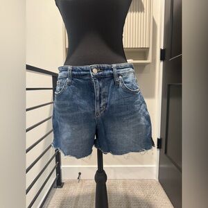 Joe's Jeans Blue Distressed Jean Shorts Never Worn
